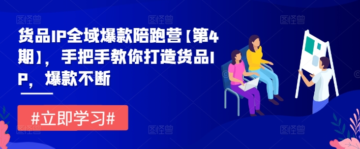 货品IP全域爆款陪跑营【第4期】,手把手教你打造货品IP,爆款不断|淘骐网赚资源库
