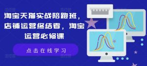 淘宝天猫实战陪跑班,店铺运营终结者,淘宝运营必修课|淘骐网赚资源库