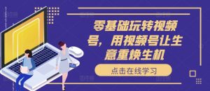 零基础玩转视频号,用视频号让生意重焕生机|淘骐网赚资源库