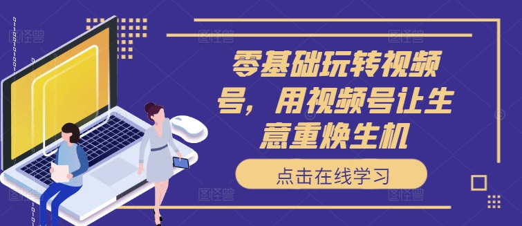 零基础玩转视频号,用视频号让生意重焕生机|淘骐网赚资源库