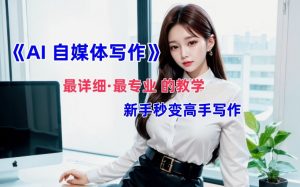 AI自媒体文章创作全网最详细教程,新手秒变写作高手,多方位发展|淘骐网赚资源库