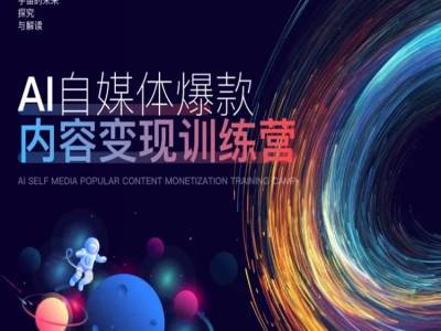 AI自媒体爆款内容变现训练营,20%底层逻辑,60%实操方法,20%案例拆解(即学即用)|淘骐网赚资源库