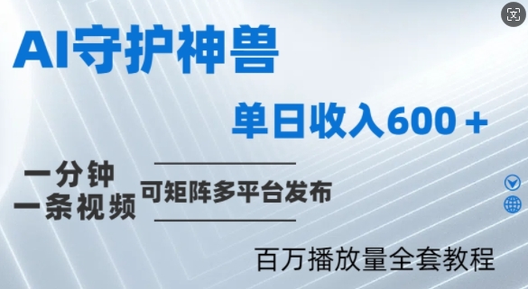 制作各省守护神,100多W播放量的视频只需要1分钟就能完成【揭秘】|淘骐网赚资源库