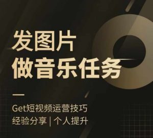 头条图文音乐任务，发图片做音乐任务，简单易上手|淘骐网赚资源库