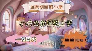 ai原创治愈小屋,小白也能轻松上手,一发即火,篇篇10w+【揭秘】|淘骐网赚资源库