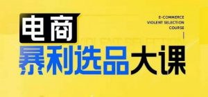 电商暴利选品大课，3大选品思维模式，助力电商企业实现利润突破|淘骐网赚资源库