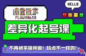 流量玩家差异化起号课,拒绝平庸,打造内容差异化快速起号|淘骐网赚资源库