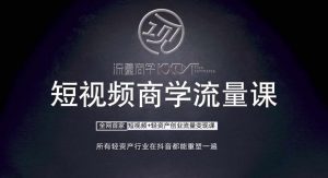 短视频商学流量课+口播拍摄剪辑，​短视频+轻资产创业流量变现课|淘骐网赚资源库