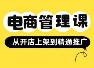 小红书&闲鱼开店从开店上架到精通推广,电商管理课|淘骐网赚资源库