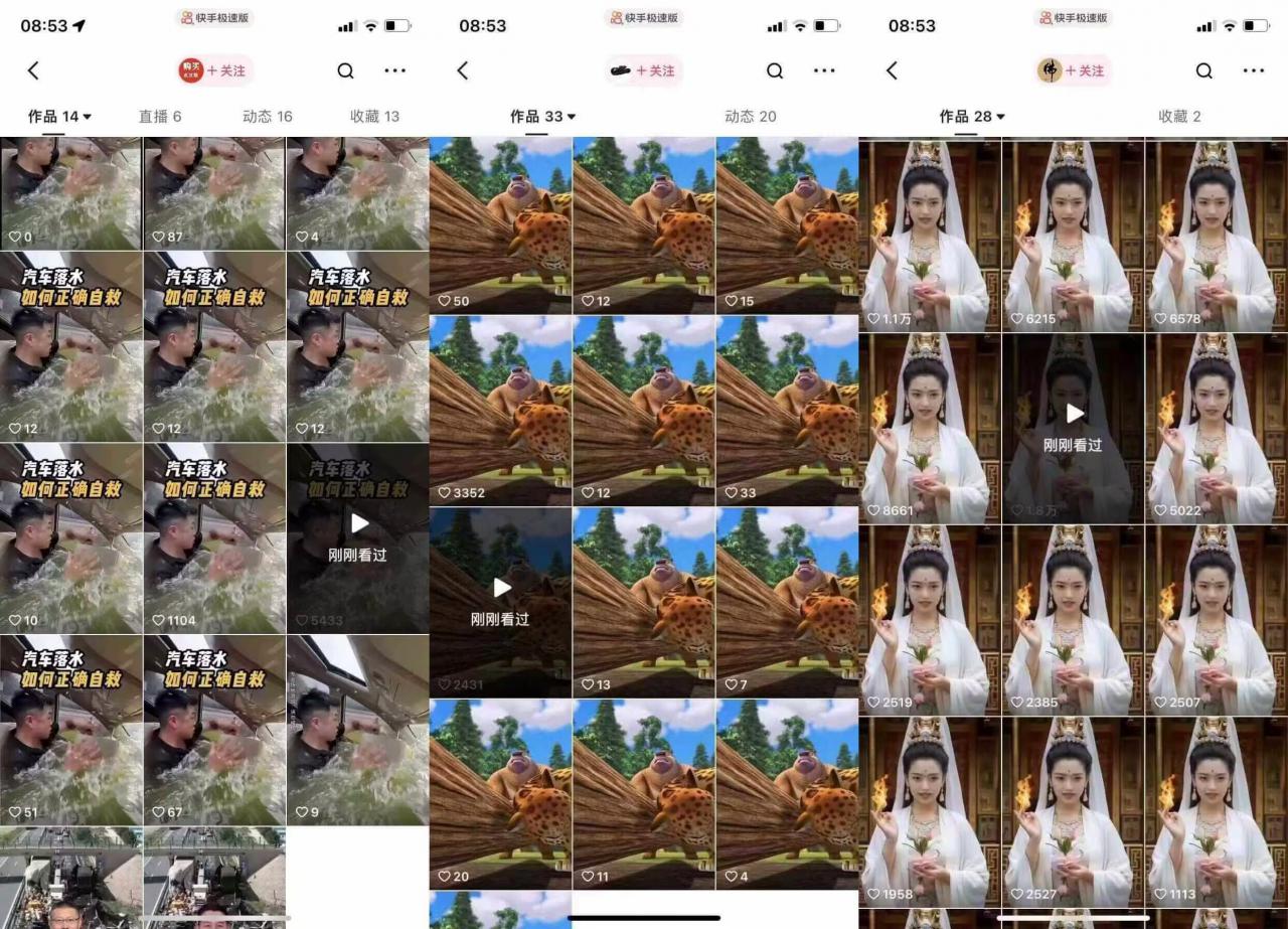 狗熊岭快手连怼技术,好物,涨粉都可以连怼|淘骐网赚资源库