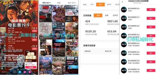 电影票小程序挂载_蹭新电影热度+后续流量延伸【揭秘】|淘骐网赚资源库