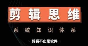 剪辑思维系统课,从软件到思维,系统学习实操进阶,从讲故事到剪辑技巧全覆盖|淘骐网赚资源库