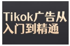 Tiktok Ads实操教程,Tiktok广告从入门到精通|淘骐网赚资源库