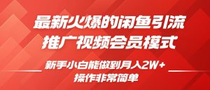 闲鱼引流推广影视会员,0成本就可以操作,新手小白月入过W+【揭秘】|淘骐网赚资源库