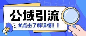 全公域平台,引流创业粉自热模版玩法,号称日引500+创业粉可矩阵操作|淘骐网赚资源库
