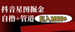 抖音星图掘金自撸，可以管道也可以自营，日入1k【揭秘】|淘骐网赚资源库