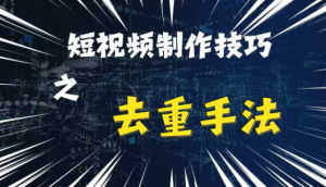 最新短视频搬运,纯手工去重,二创剪辑方法【揭秘】|淘骐网赚资源库