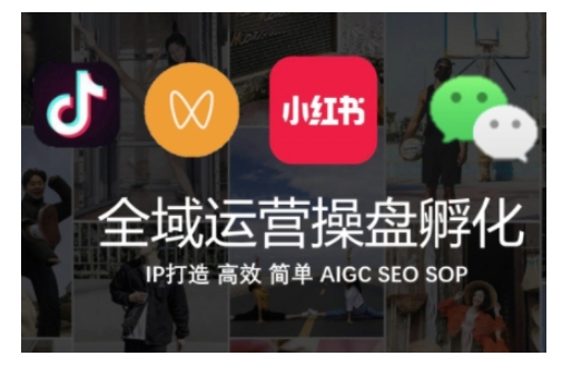 全域运营操盘(抖音+私域+小红书)，IP打造高效简单|淘骐网赚资源库