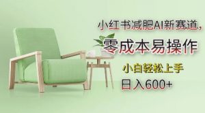 小红书减肥AI新赛道,零成本易操作,日入多张,小白轻松上手【揭秘】|淘骐网赚资源库