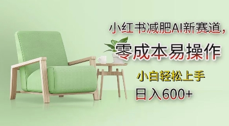 小红书减肥AI新赛道,零成本易操作,日入多张,小白轻松上手【揭秘】|淘骐网赚资源库