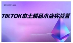 TikTok本土精品小店出海实战营,从入门到高阶,不止0-1!|淘骐网赚资源库