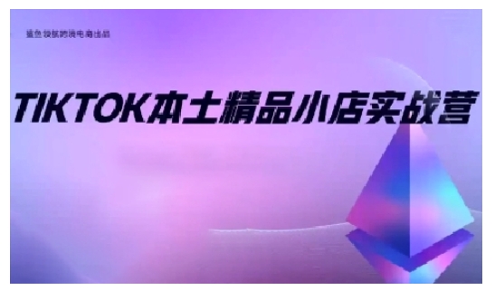 TikTok本土精品小店出海实战营,从入门到高阶,不止0-1!|淘骐网赚资源库
