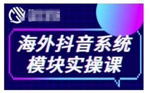 海外抖音Tiktok系统模块实操课,TK短视频带货,TK直播带货,TK小店端实操等|淘骐网赚资源库