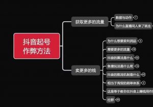 古木抖音起号作弊方法鱼塘起号，获取更多流量，卖更多的钱|淘骐网赚资源库