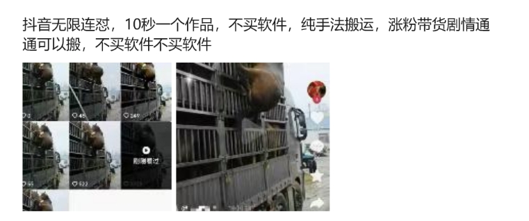 抖音无限连怼，10秒一个作品不买软件，纯手法搬运，涨粉带货剧情通通可以搬|淘骐网赚资源库