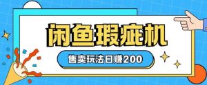 咸鱼瑕疵机售卖玩法0基础也能上手，日入2张|淘骐网赚资源库