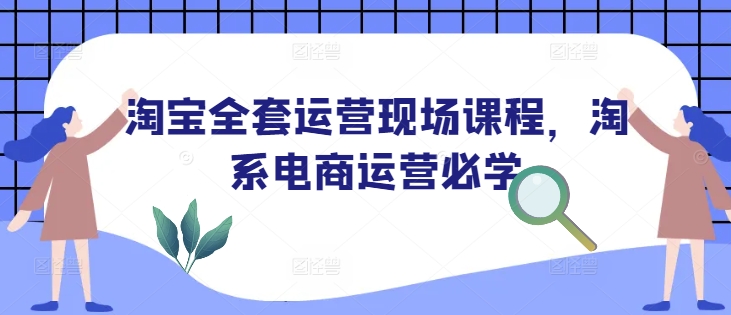 淘宝全套运营现场课程,淘系电商运营必学|淘骐网赚资源库