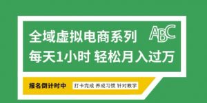 全域虚拟电商变现系列,通过平台出售虚拟电商产品从而获利|淘骐网赚资源库