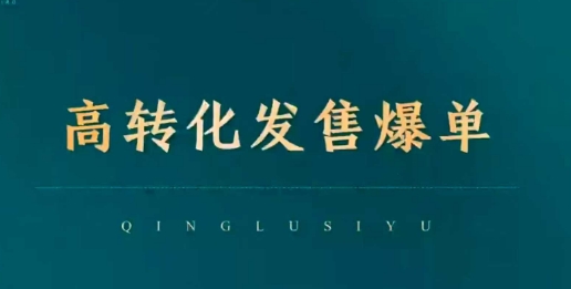 高转化发售爆单,引爆私域成交,打破运营全链|淘骐网赚资源库