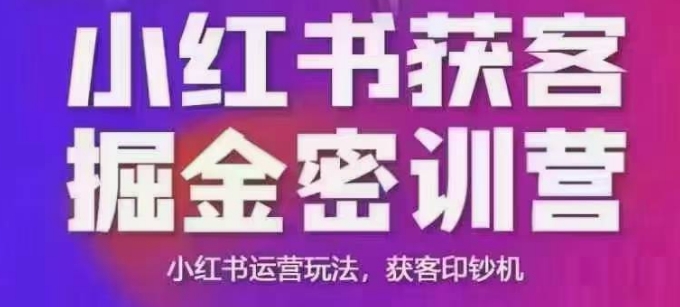 小红书获客掘金线下课,录音+ppt照片,小红书运营玩法,获客印钞机|淘骐网赚资源库