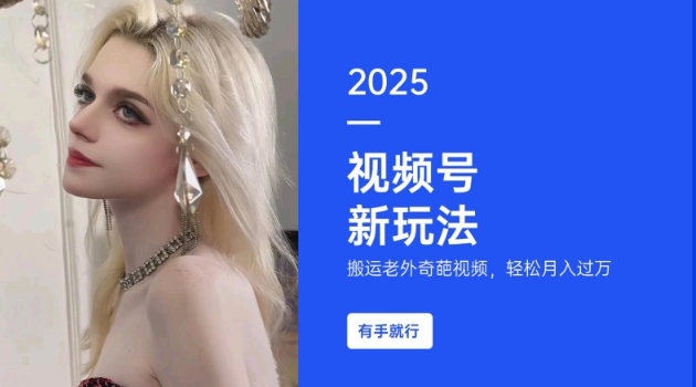 搬运老外奇葩视频,撸视频号分成计划收益,每天只需一小时,新手小白轻松月入过W|淘骐网赚资源库