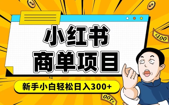 小红书千粉商单,稳定快速变现项目,实现月入6-8k并不是很难|淘骐网赚资源库