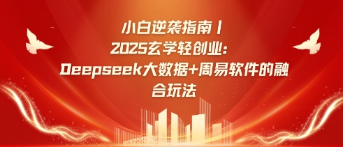 小白逆袭指南,2025玄学轻创业:Deepseek大数据+周易算法的融合玩法|淘骐网赚资源库