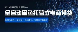 【闲鱼全自动电商带货】三年磨一剑,一朝露锋芒,长期稳定项目,单日稳定变现5张【揭秘】|淘骐网赚资源库