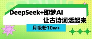 用DeepSeek做AI 古诗词视频,涨粉 10W+(保姆级教程)|淘骐网赚资源库
