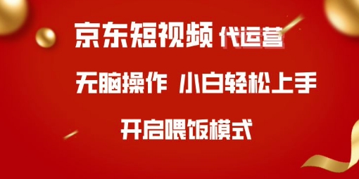 京东短视频代运营,全程喂饭,小白轻松上手【揭秘】|淘骐网赚资源库
