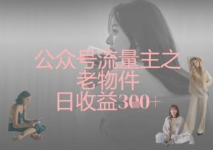 公众号流量主之老物件日收益300+|淘骐网赚资源库