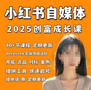 小红书电商自媒体创富课2.0版,实战打卡笔记训练营|淘骐网赚资源库
