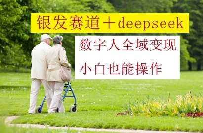 银发赛道+deepseek数字人全域变现,小白也能操作|淘骐网赚资源库