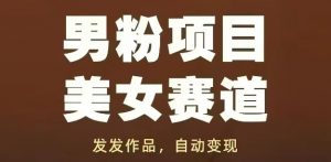 男粉项目美女赛道，发发作品，轻松获流自动变现|淘骐网赚资源库
