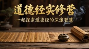 道德经实修营,一起探索道德经的深邃智慧|淘骐网赚资源库