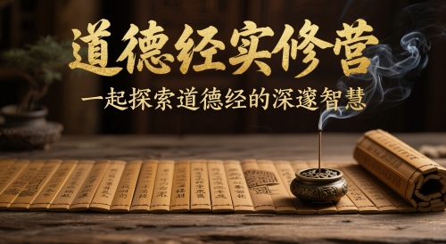 道德经实修营,一起探索道德经的深邃智慧|淘骐网赚资源库