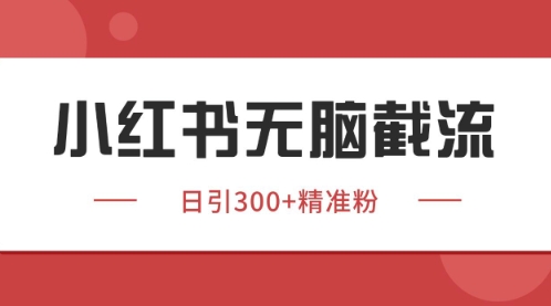 小红书只要你有同行就能获客,独家野路子获客玩法,暴力截流【揭秘】|淘骐网赚资源库