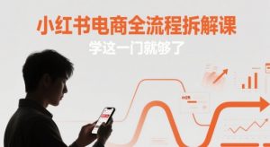 小红书电商全流程拆解课,学这一门就够了|淘骐网赚资源库