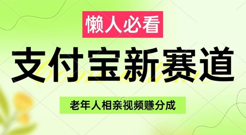 支付宝新赛道,利用老年人相亲视频,挣分成收益,轻松月入过W,操作简单|淘骐网赚资源库