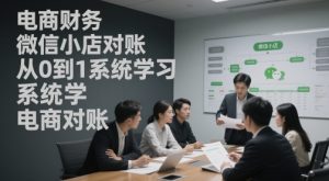 电商财务微信小店对账,从0到1系统学习电商对账|淘骐网赚资源库